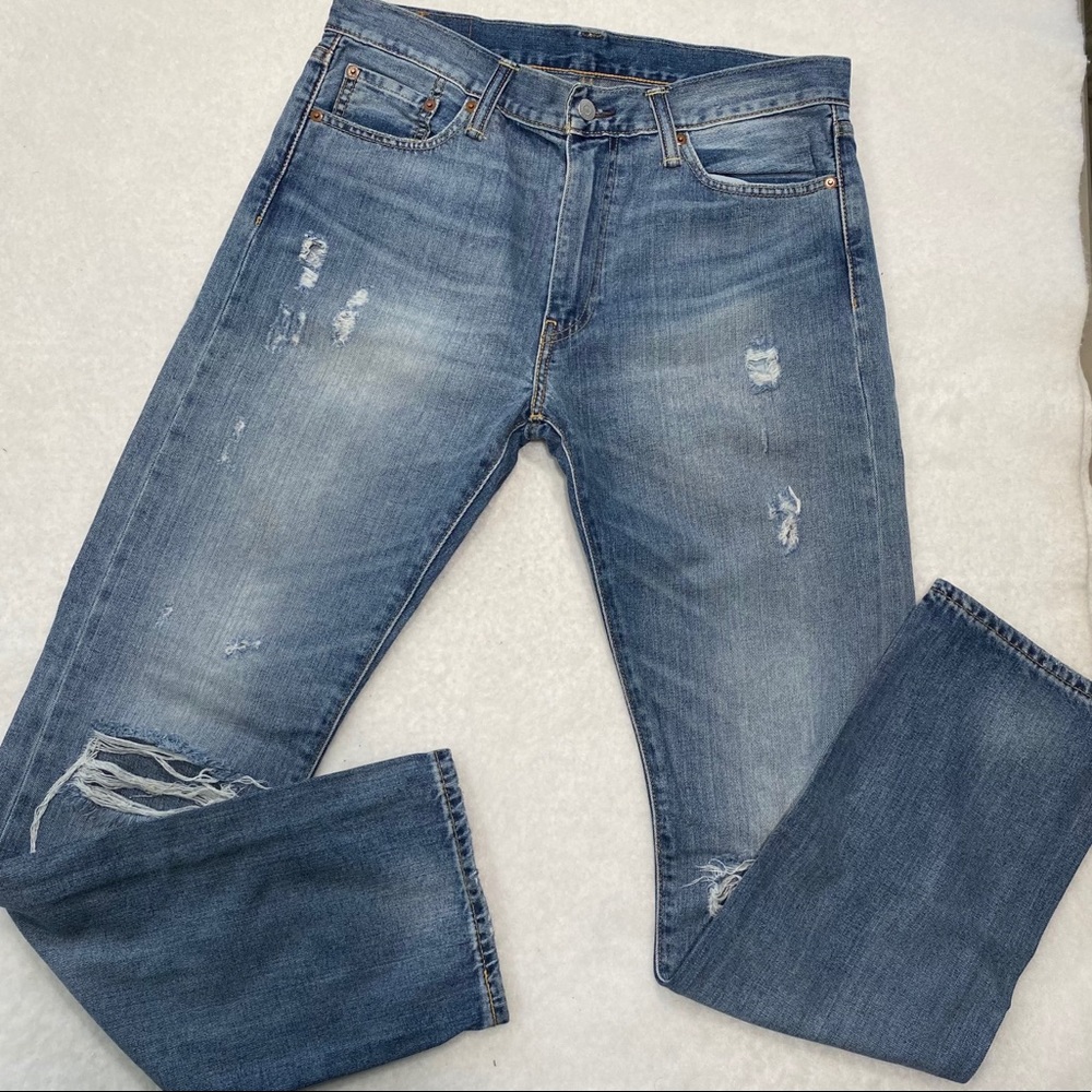 Levi’s 513 Distressed Mens Jeans